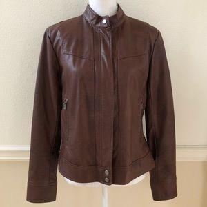 Bernardo Faux Leather Jacket Size Large